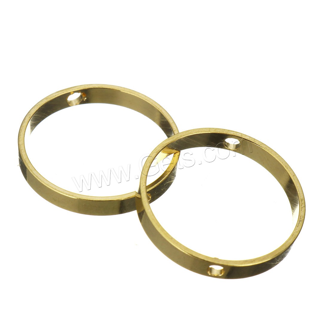 conector de latón de filigrana , metal, Donut, chapado en color dorado, diverso tamaño para la opción & 1/1 aro, agujero:aproximado 1mm, Vendido por UD