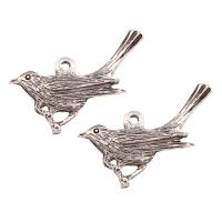 Zinc Alloy Animal Pendants, Bird, antique silver color plated, lead & cadmium free Approx 1mm 