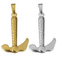 Stainless Steel Pendants, hammer, plated, polished Approx 