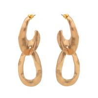 Zinc Alloy Drop Earring, stainless steel post pin, gold color plated, for woman, lead & cadmium free 