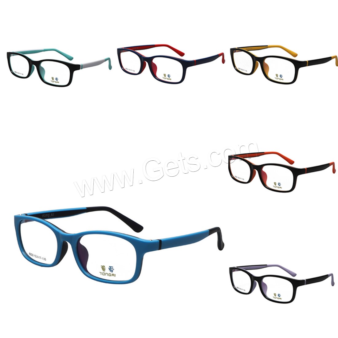 TR90 Eyewear Frame, with Soft PVC, Glasses, break proof & for children, more colors for choice, 132x116x30mm, Sold By PC