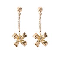 Zinc Alloy Drop Earring, stainless steel post pin, gold color plated, for woman, lead & cadmium free 