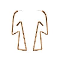 Zinc Alloy Drop Earring, stainless steel post pin, gold color plated, for woman, lead & cadmium free 