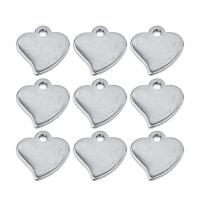 Stainless Steel Heart Pendants, original color Approx 1.5mm 