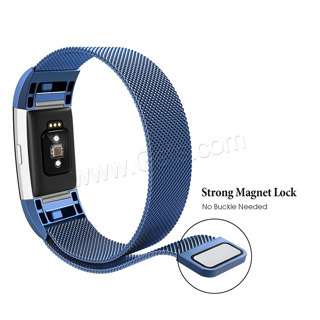 acier inoxydable 316L Bande de montre d’une seule pièce, Placage, pour fitbit charge 2 & longueur différente pour le choix & unisexe, plus de couleurs à choisir, Vendu par PC