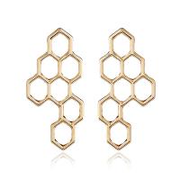 Zinc Alloy Stud Earring, stainless steel post pin, gold color plated, for woman, lead & cadmium free 