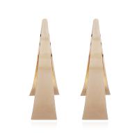 Zinc Alloy Stud Earring, stainless steel post pin, gold color plated, for woman, lead & cadmium free 