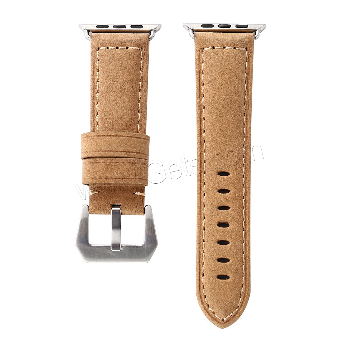 Leather Watch Band, stainless steel pin buckle, plated, different size for choice, more colors for choice, Sold By Strand