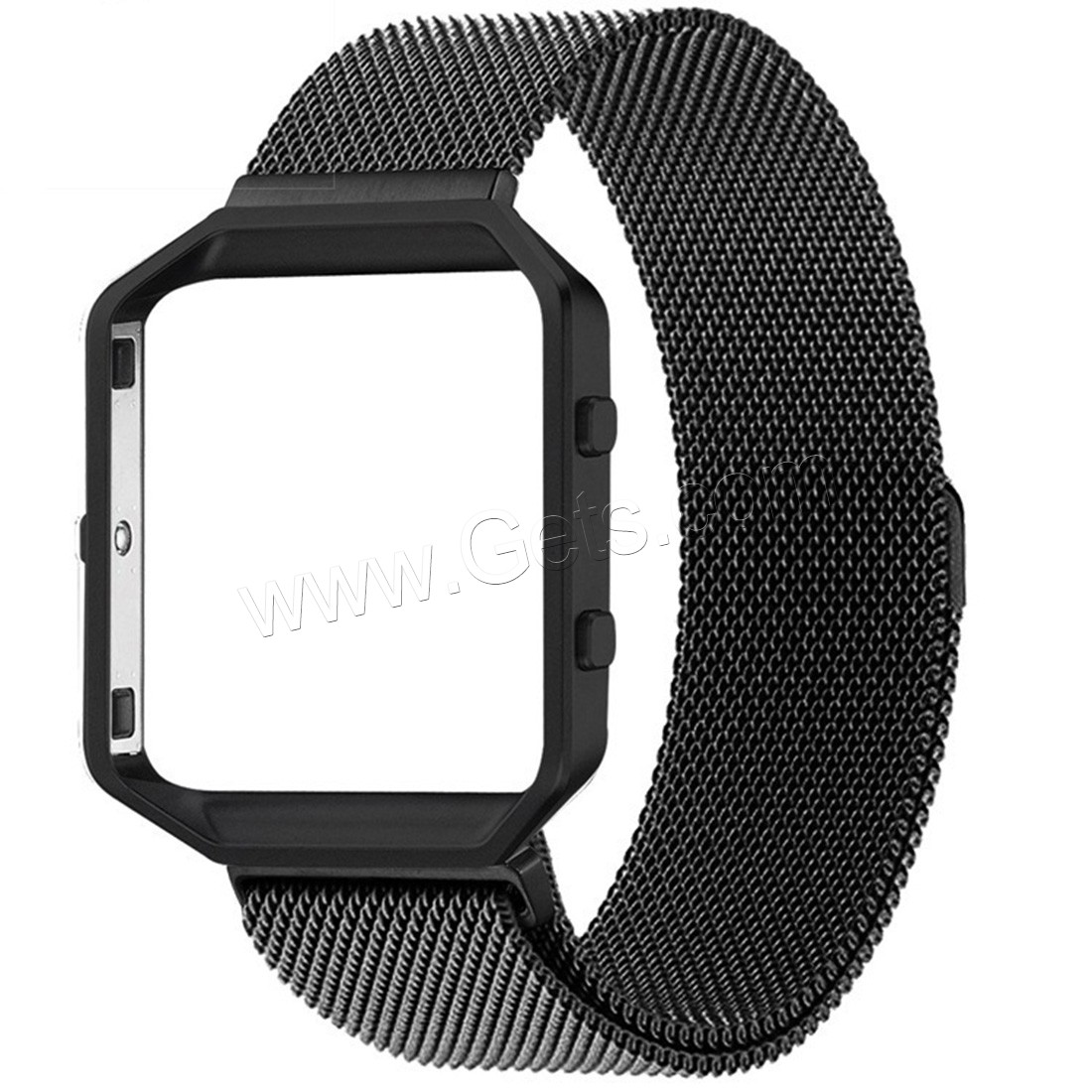 acier inoxydable Bande de montre avec le cadre, Placage, pour Fitbit alta HR & normes différentes pour le choix, plus de couleurs à choisir, 23mm, Vendu par brin