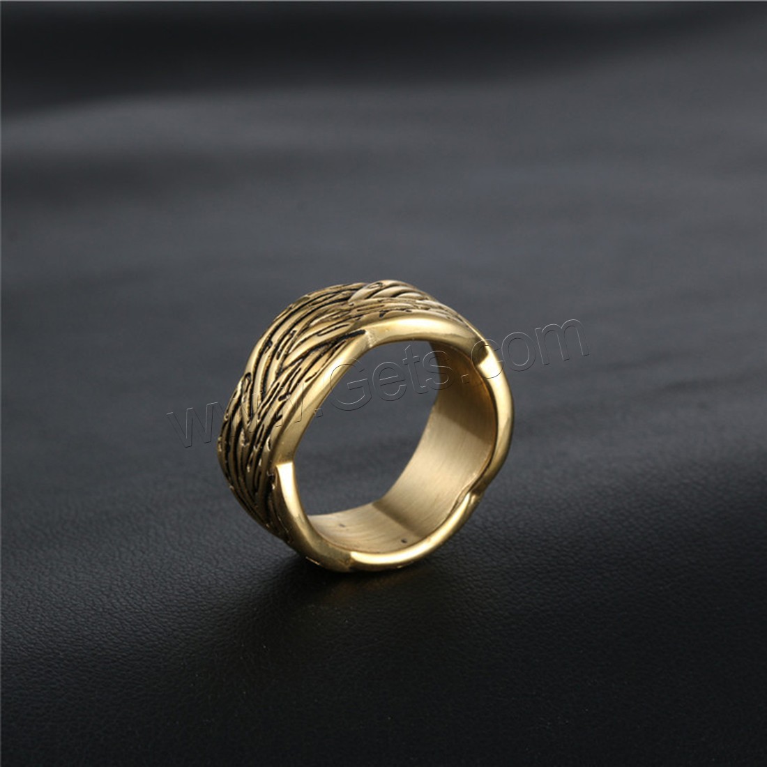 Partículas de acero anillo, chapado en color dorado, diverso tamaño para la opción & para hombre & ennegrezca, 10mm, Vendido por UD