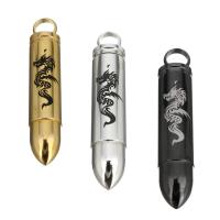 Pendentif Bullet Acier inoxydable, balle, Placage, pour femme, plus de couleurs à choisir Environ 6mm, Vendu par PC