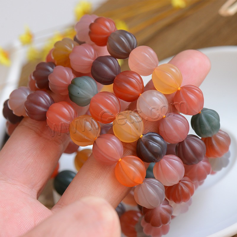 Agate Bracelets, Round, portable & Unisex & different size for choice, Length:Approx 7 Inch, Sold By Strand