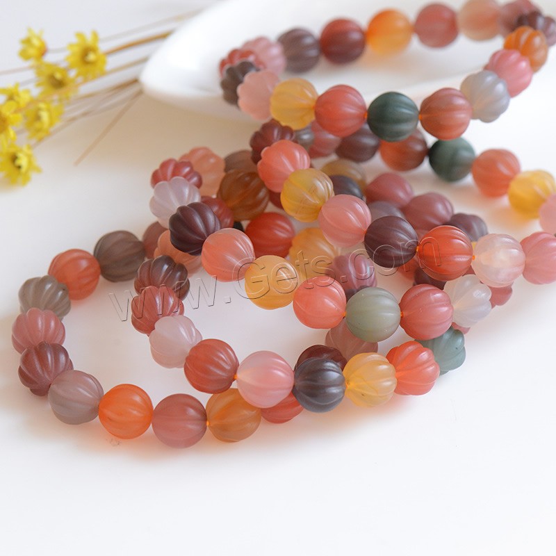 Agate Bracelets, Round, portable & Unisex & different size for choice, Length:Approx 7 Inch, Sold By Strand