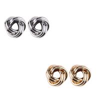 Zinc Alloy Stud Earring, plated, vintage & for woman & hollow 