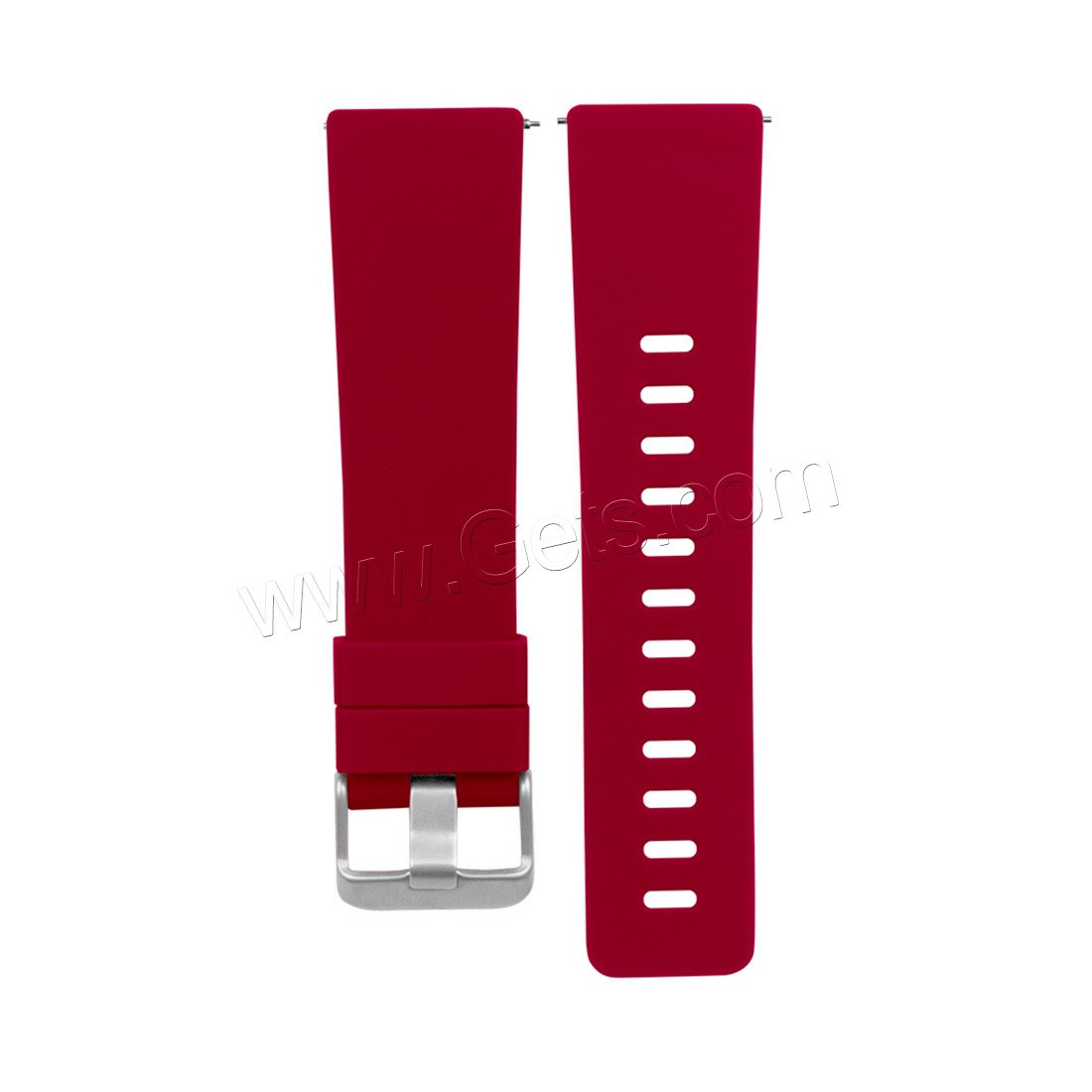 Bande de montre en acier inoxydable, silicone, acier inoxydable boucle ardillon, pour Fitbit alta HR & normes différentes pour le choix, plus de couleurs à choisir, 23mm, Vendu par brin