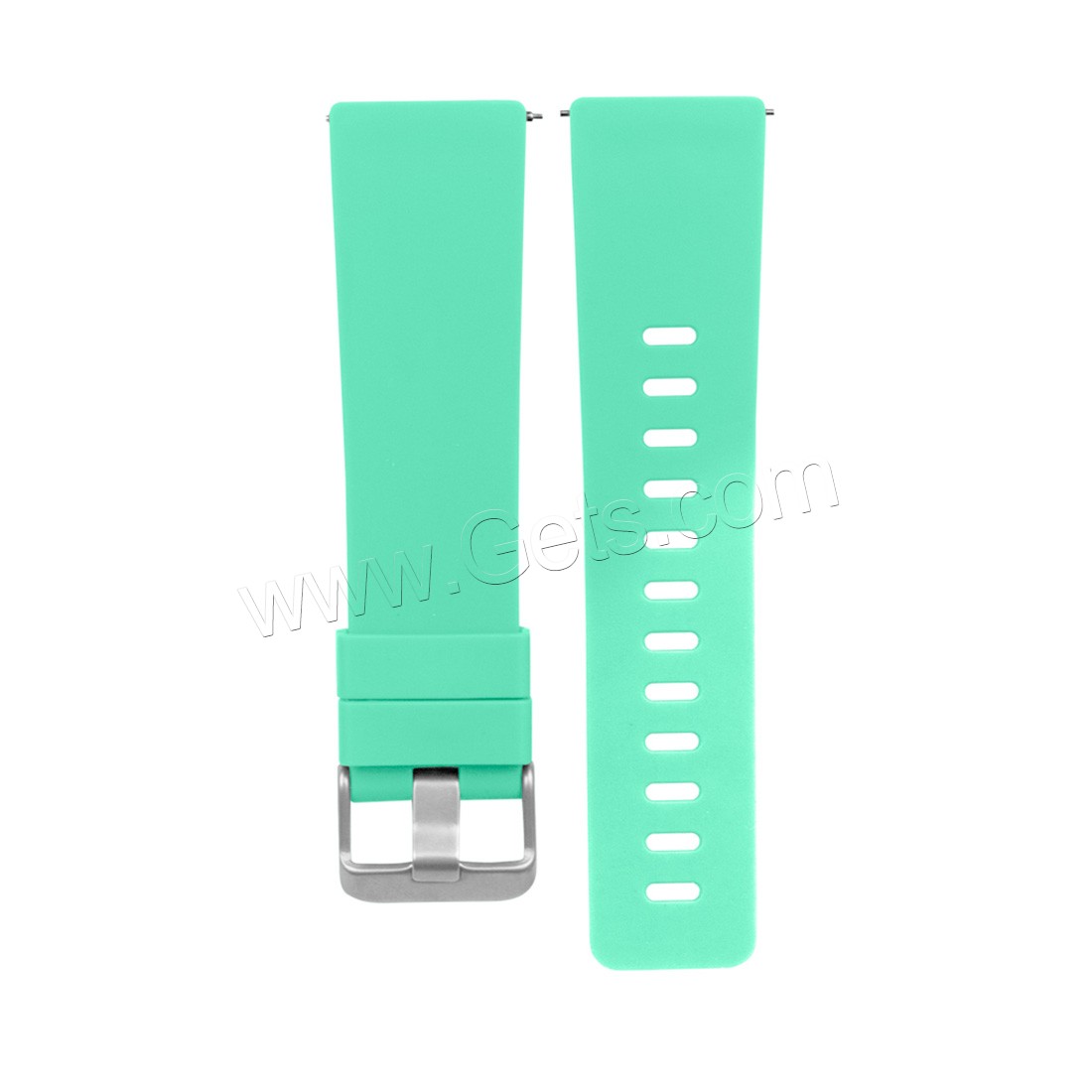 Bande de montre en acier inoxydable, silicone, acier inoxydable boucle ardillon, pour Fitbit alta HR & normes différentes pour le choix, plus de couleurs à choisir, 23mm, Vendu par brin