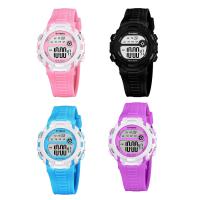 Reloj para niños Synoke®, El plastico, con Vidrio & acero inoxidable, movimiento chino, Resistente al agua de la vida & unisexo & para  los niños & LED & luminoso, más colores para la opción, 37x14mm, longitud:aproximado 9 Inch, Vendido por UD