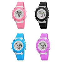 Reloj para niños Synoke®, silicona, con Vidrio & acero inoxidable, movimiento chino, chapado, Resistente al agua de la vida & para  los niños & LED & luminoso, más colores para la opción, 40x13mm, longitud:aproximado 9 Inch, Vendido por UD