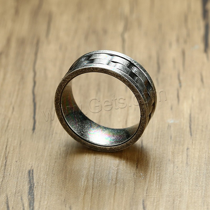 acero inoxidable anillo, chapado, diverso tamaño para la opción & para hombre, 9mm, Vendido por UD