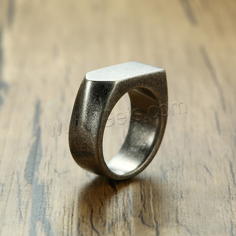 acero inoxidable anillo, chapado, diverso tamaño para la opción & para hombre, 9mm, Vendido por UD