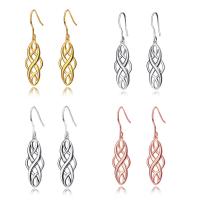 Sterling Silver Drop Earring, 925 Sterling Silver, plated, for woman 