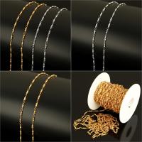 Stainless Steel Chain Jewelry, with plastic spool, plated 