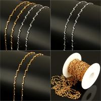 Stainless Steel Chain Jewelry, with plastic spool, plated 