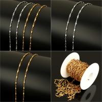 Stainless Steel Chain Jewelry, with plastic spool, plated 