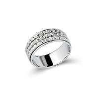 Anillo de Plata Ley, plata de ley 925, diverso tamaño para la opción & para mujer, 8mm, Vendido por UD