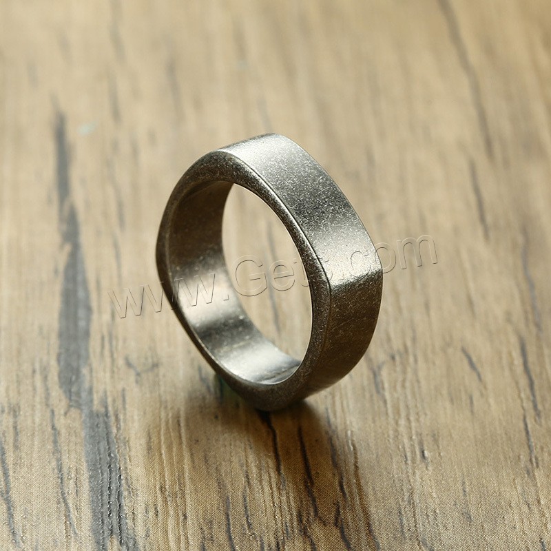 Men Stainless Steel Ring in Bulk, different size for choice & for man & blacken, 7mm, Sold By PC