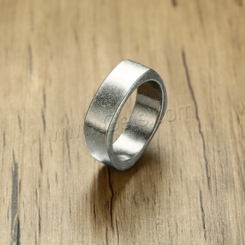 Men Stainless Steel Ring in Bulk, different size for choice & for man & blacken, 7mm, Sold By PC