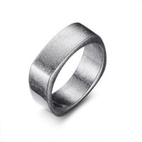 Fingerring Edelstahl-Mann, Edelstahl, verschiedene Größen vorhanden & für den Menschen & Schwärzen, 7mm, verkauft von PC