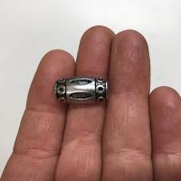 Бусины из нержавеющей стали с большимиотверстиями, нержавеющая сталь, Овальная форма, оригинальный цвет отверстие:Приблизительно 3.5mm, продается PC[