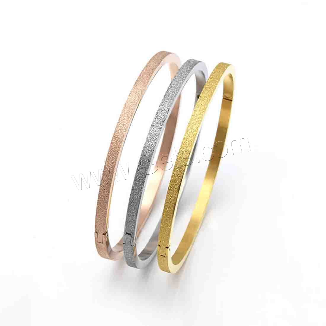 acier inoxydable 316L bracelet ordinaire, Placage, styles différents pour le choix & pour le couple, plus de couleurs à choisir, 6mm, 8mm, Vendu par PC