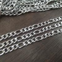 Stainless Steel Chain Necklace, twist oval chain, original color Approx 19.5 Inch 