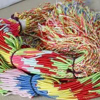 Polyester Bracelet Cord, kumihimo & handmade & for woman, Random Color mm 