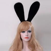 velours de coton Bande de cheveux, lapin, Bijoux d'Halloween, noire Vendu par PC