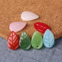 Plants Lampwork Pendants, Leaf, handmade Approx 1mm 