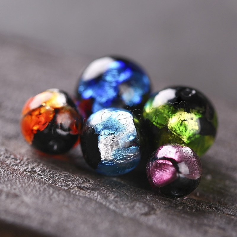 Perles murano faites à la main , chalumeau, Rond, fait à la main, normes différentes pour le choix, plus de couleurs à choisir, Trou:Environ 2mm, Vendu par PC