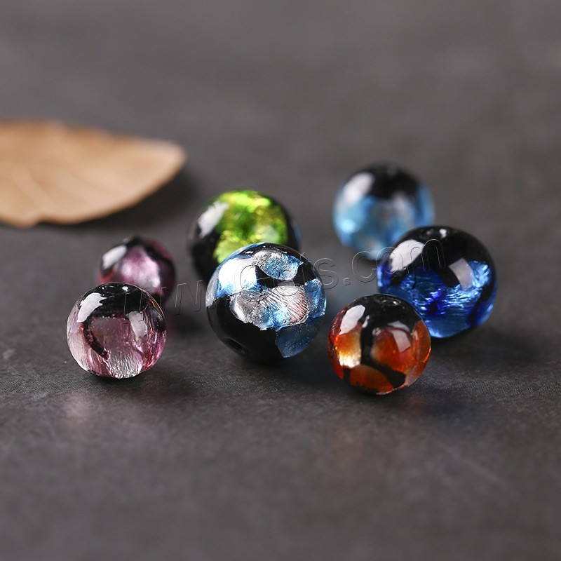 Perles murano faites à la main , chalumeau, Rond, fait à la main, normes différentes pour le choix, plus de couleurs à choisir, Trou:Environ 2mm, Vendu par PC