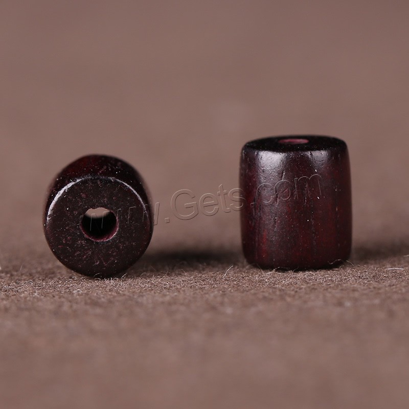 rotes Sandelholz Perle, Trommel, poliert, verschiedene Größen vorhanden, Bohrung:ca. 2mm, 100PCs/Menge, verkauft von Menge