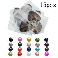 Ostra de la perla de agua dulce cultivadas amor deseo, Perlas cultivadas de agua dulce, Patata, Madre Perla, color mixto, 7-8mm, 15PCs/Grupo, Vendido por Grupo