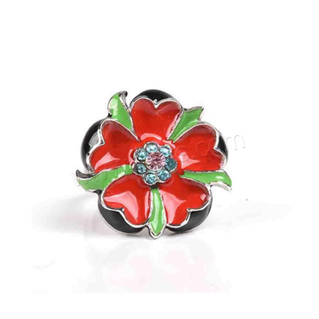 Enamel Stainless Steel Finger Ring, different size for choice & different styles for choice & for woman & epoxy gel & with rhinestone, Sold By PC