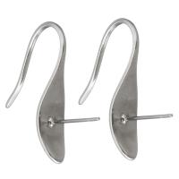 Stainless Steel Hook Earwire, original color 0.5mm, 1mm 