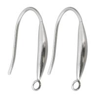 Stainless Steel Hook Earwire, with loop, original color 1mm Approx 1.5mm 