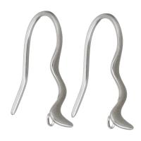 Stainless Steel Hook Earwire, with loop, original color 1mm Approx 1.5mm 