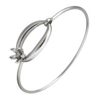 découverte de bracelet de poignet en acier inoxydable, couleur originale, 17mm, 2mm, Diamètre inté Environ 7 Vendu par PC