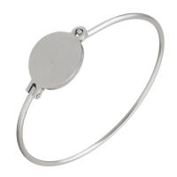 Bracelet en acier inoxydable, couleur originale, 18mm, 2mm, Diamètre inté Environ Vendu par PC