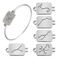 Bracelet en acier inoxydable, modèles différents pour le choix, couleur originale 2mm, Diamètre inté Environ Vendu par PC