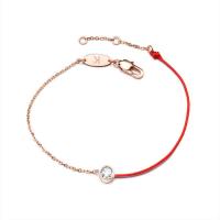 acero inoxidable Pulsera, con cordón de nylon, con 1lnch extender cadena, chapado, cadena oval & para mujer & con diamantes de imitación, más colores para la opción, longitud:aproximado 6.7 Inch, Vendido por Sarta